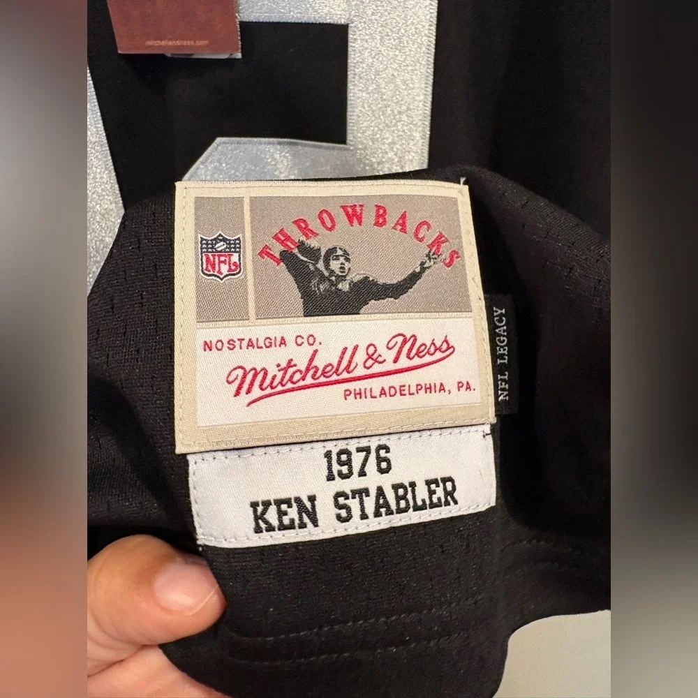 Mitchell & Ness Ken Stabler Oakland Raiders Legacy Jersey Youth Size XL-18/20